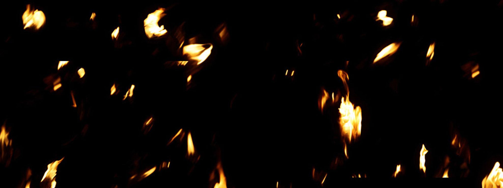 8k Falling Fire Debris VFX Stock Footage