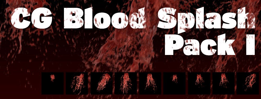 Best CG Blood Splash overlays for Nuke
