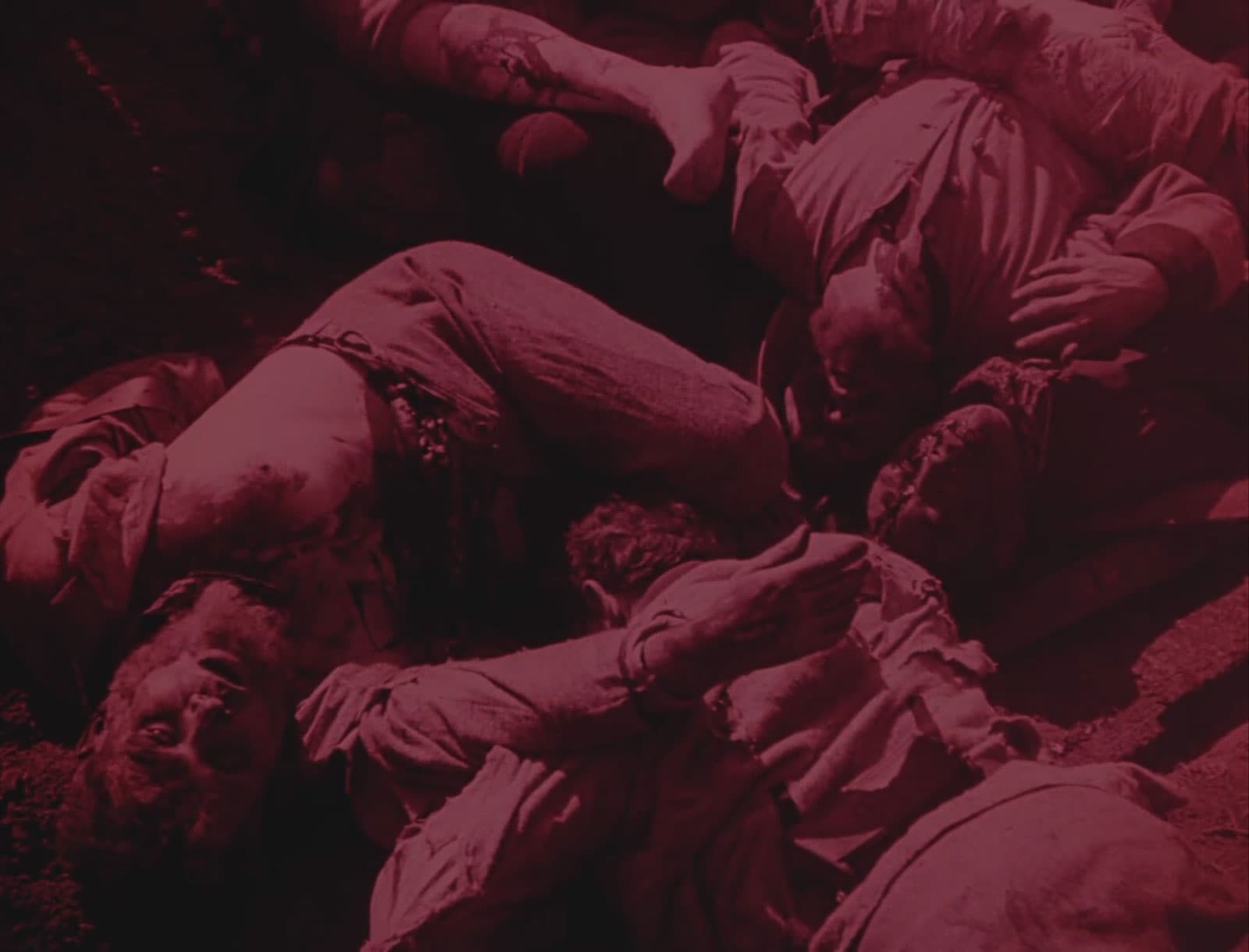 Blood and gore on dead soldiers in Birth of a Nation