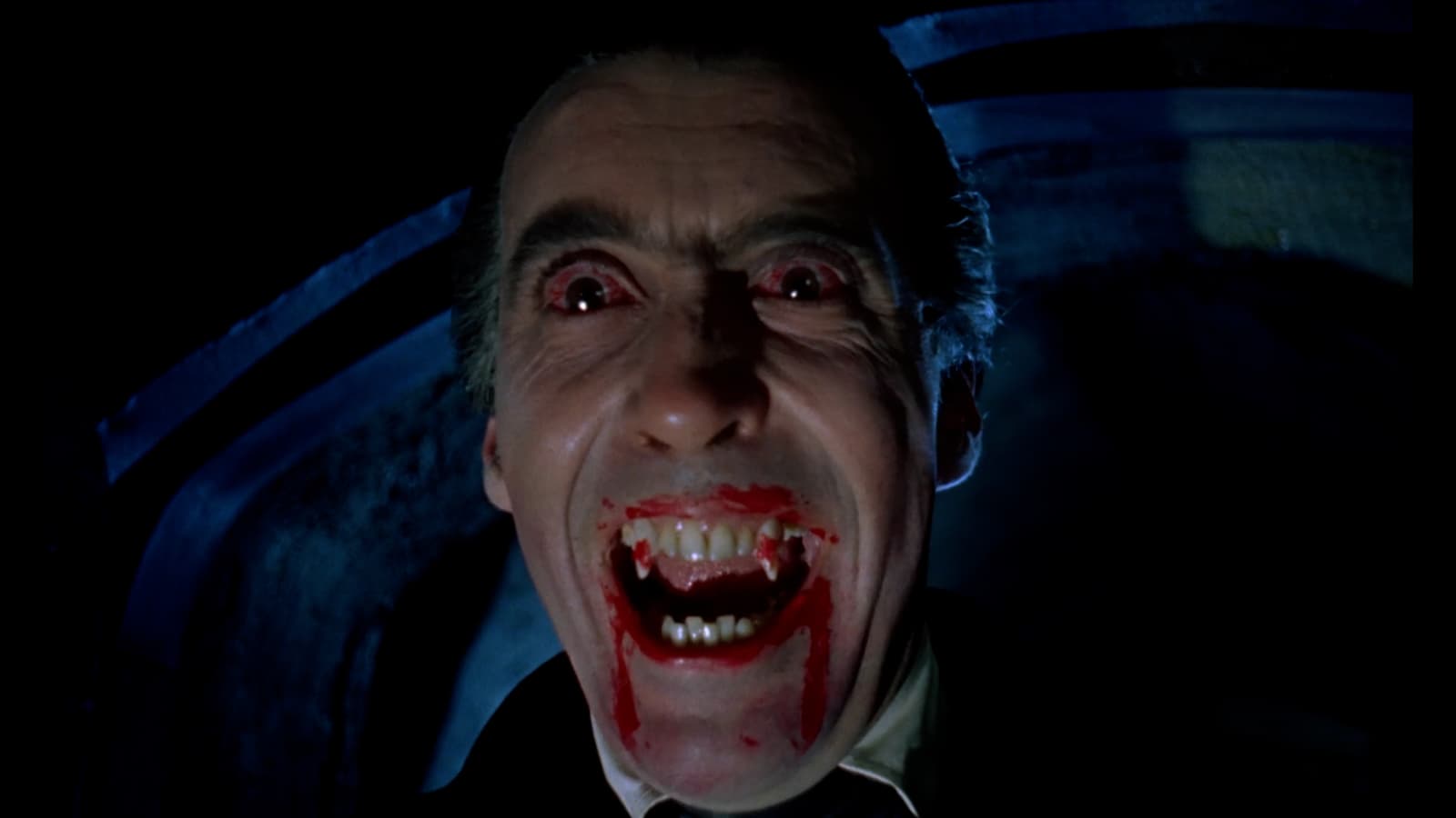 Dracula with blood on his mouth