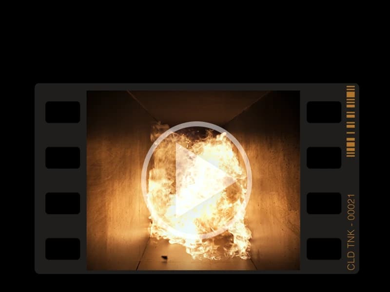 a film clip of a large fire