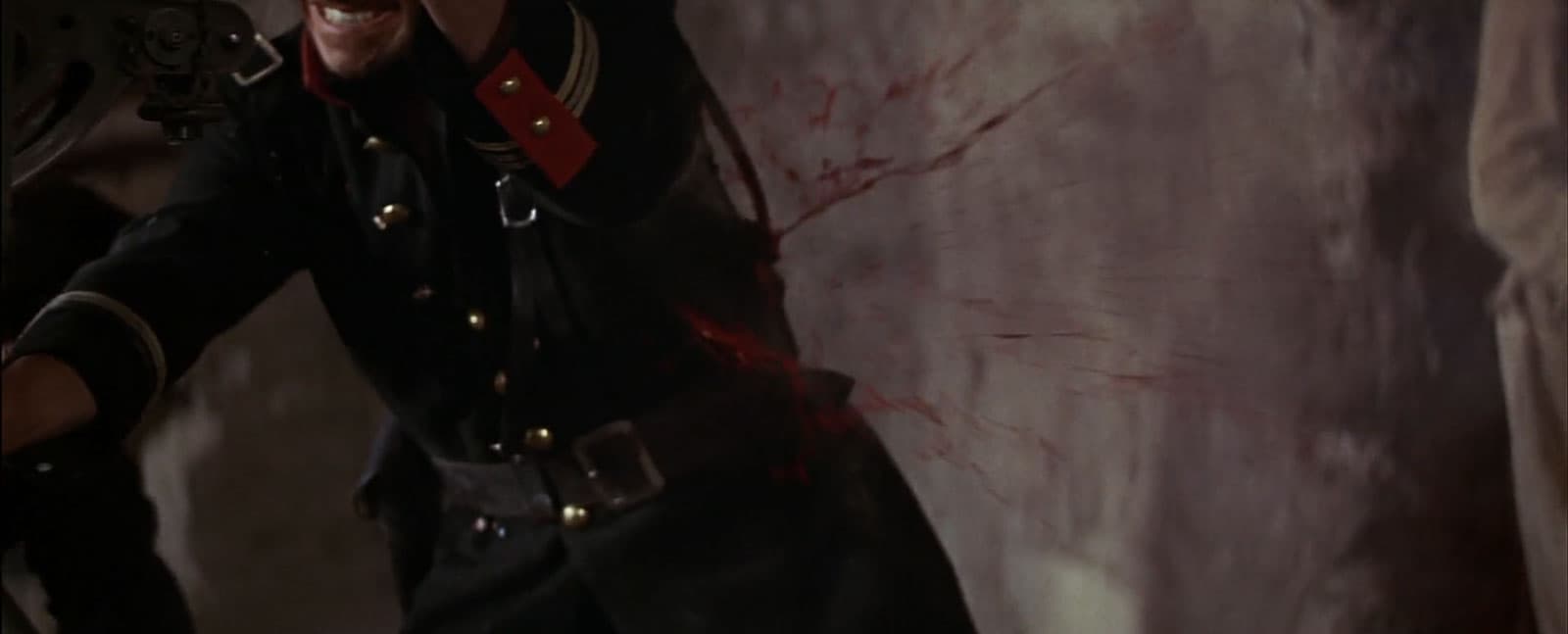 blood squib explosion on a soldier